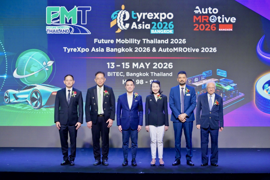 ไทยประกาศความพร้อมเป็นศูนย์กลางอุตสาหกรรมยานยนต์แห่งอนาคต งาน Future Mobility Thailand 2026 ผนึก TyreXpo Asia Bangkok และ AutoMROtive บนเวทีนานาชาติครั้งยิ่งใหญ่